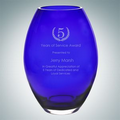 Cobalt Barrel Vase - Medium